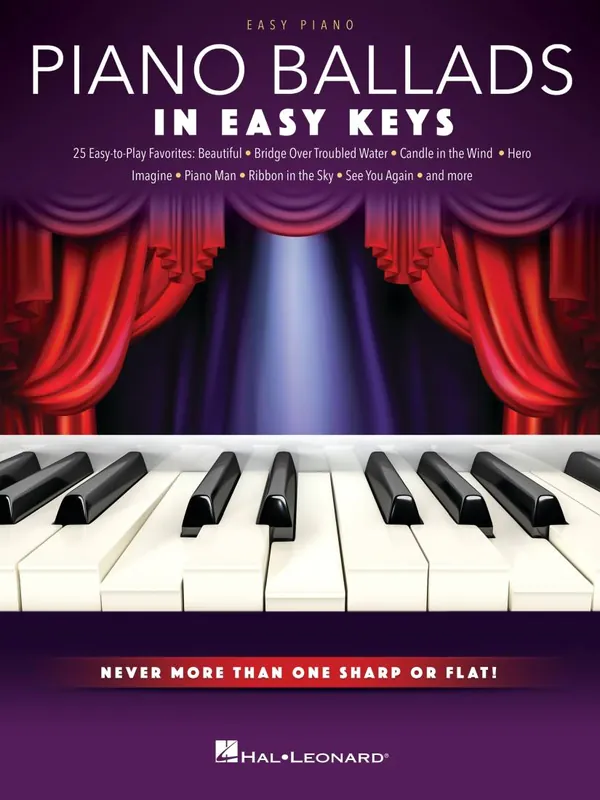 Hal Leonard Piano Ballads In Easy Keys - Easy Piano - Book Soldes