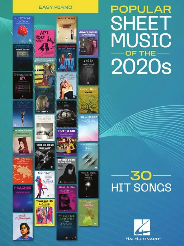 Retour Gratuit Hal Leonard Popular Sheet Music of the 2020s 30 Hit Songs - Easy Piano - Book