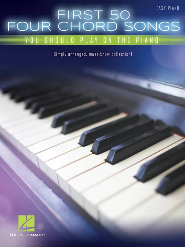Meilleur Choix Hal Leonard First 50 4-Chord Songs You Should Play on the Piano - Easy Piano - Book
