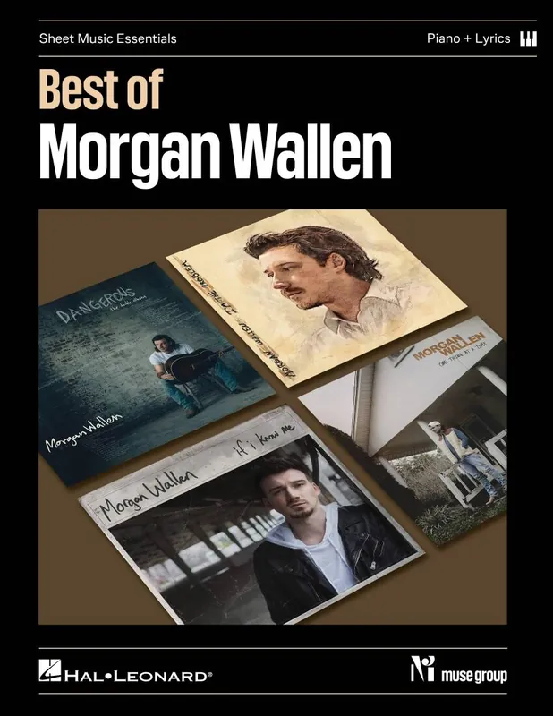 Hal Leonard Best of Morgan Wallen - Piano/Lyrics - Book Marque