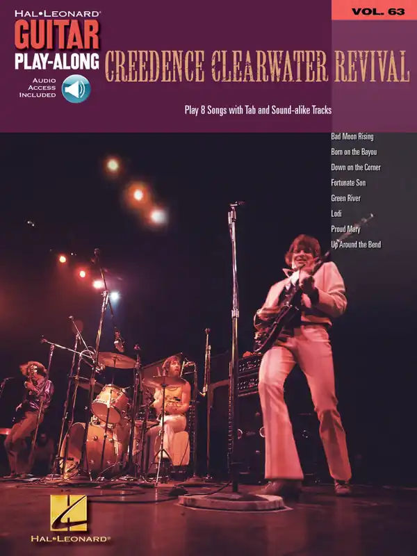 Offre Du Jour Hal Leonard Creedence Clearwater Revival Guitar Play-Along Volume 63 - Guitar TAB - Book/Audio Online